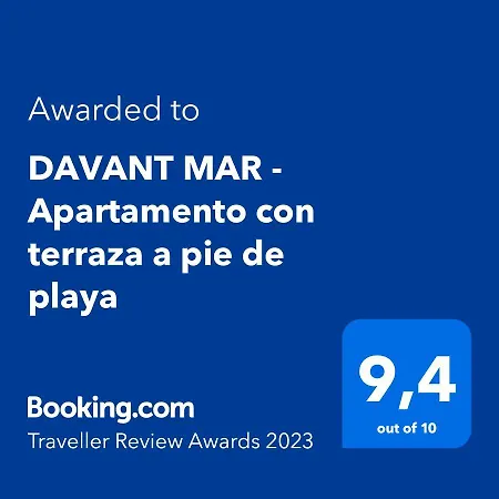 Apartment Davant Mar - Con Terraza A Pie De Playa *