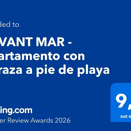Davant Mar - Con Terraza A Pie De Playa *